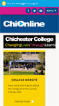 Mobile Screenshot of chionline.chichester.ac.uk
